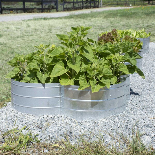 Galvanized Steel Clover Garden Bed